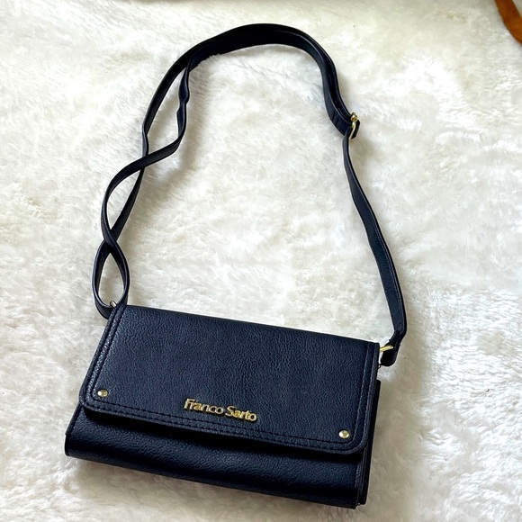 Franco Sarto Elegant Black Crossbody Bag - Picture 8 of 10